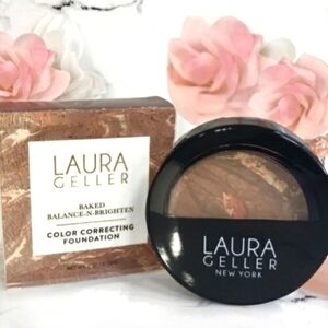 Laura Geller TOFFEE Baked Balance-n-Brighten Color Correcting Foundation *BNIB